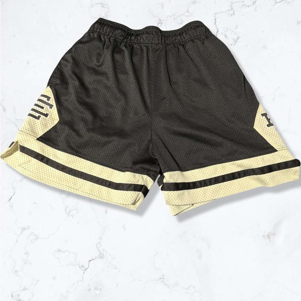 Eric Emanuel Black and Cream Athletic Shorts